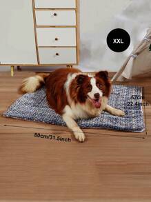 1 件保暖防污羊毛宠物床垫，适用于大、中、小型宠物，四季皆宜