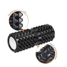 Massage Muscle Roller Stick, Yoga Column Wolf Tooth Rod Foam Roller, Crescent Moon Design, 13cm X 33cm - Multicolor - View 5