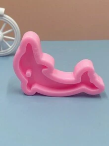 1 件海豚钥匙扣吊坠，硅胶模具 - 粉色 - 查看 3