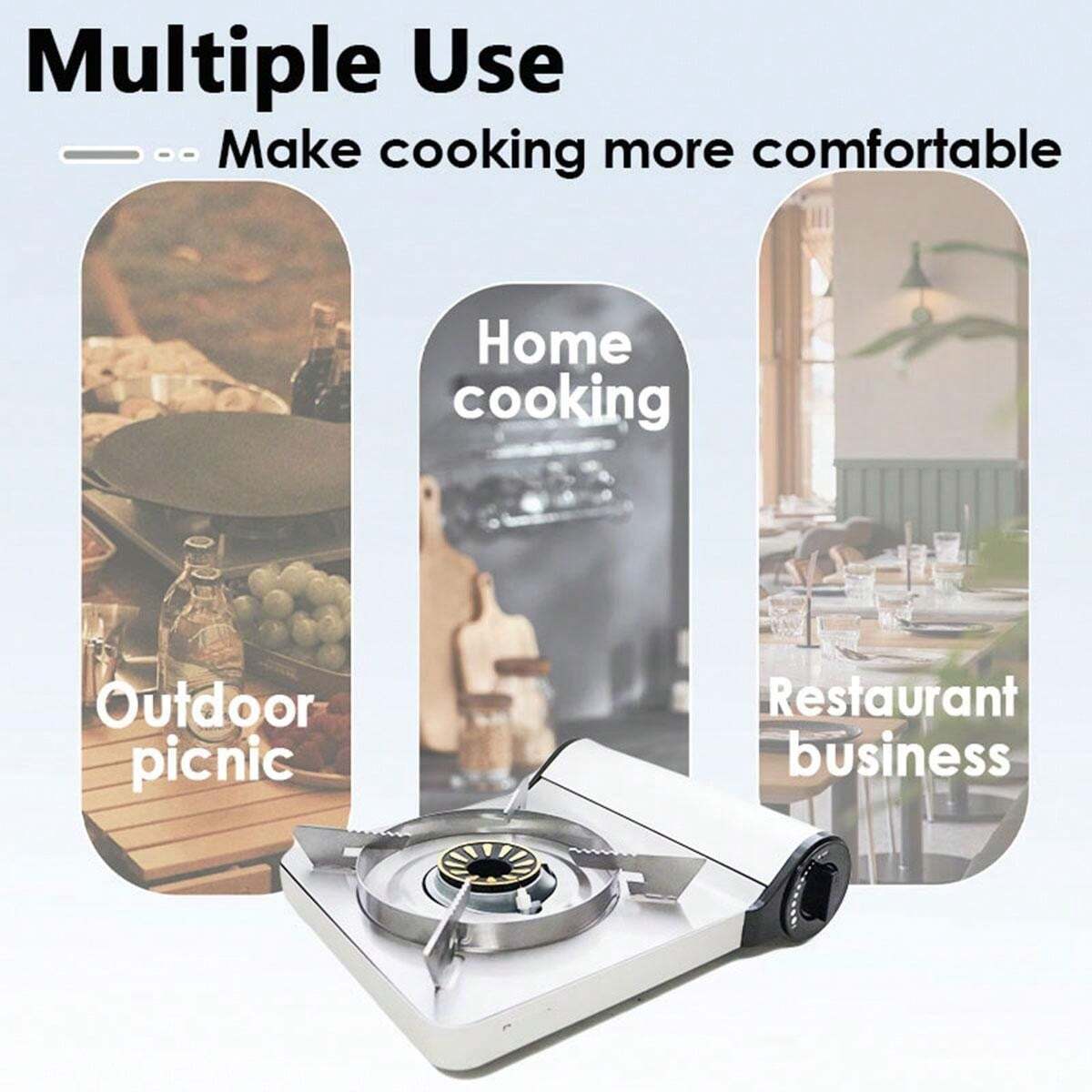 Portable Camping Stove, Butane Countertop Stove, Portable Gas Tank