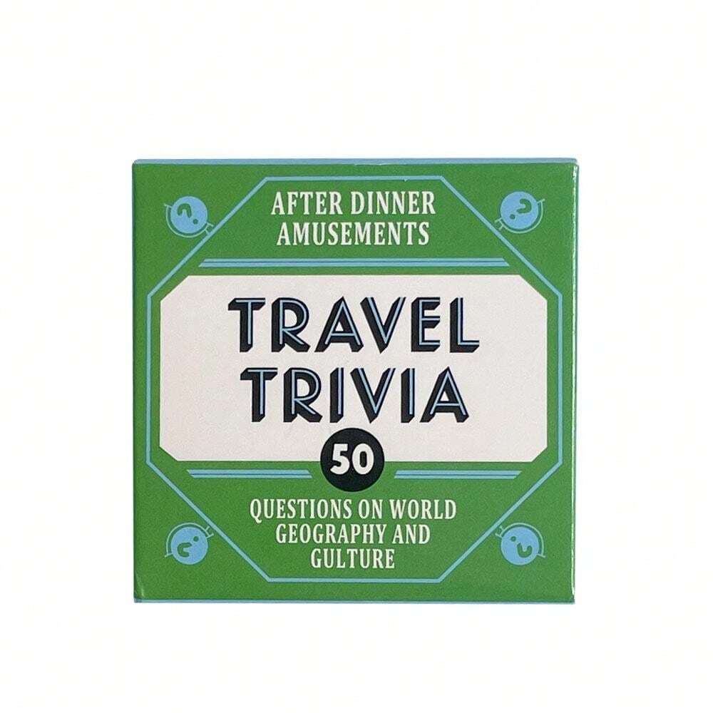 Mini Version Card Travel Trivia 50 Questions On World Geography And