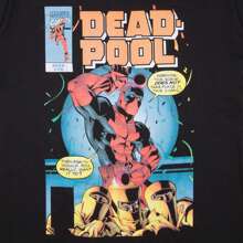 Deadpool Bubble Text Comic Cover #26 T-Shirt - Black - View 3