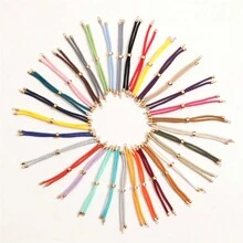 5/10 件装尼龙扭绳，可调节滑动手链配件，适用于 DIY 珠宝制作