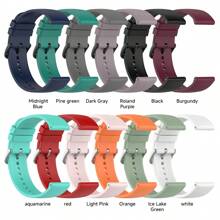 20mm 22mm 矽膠錶帶，相容 Watch8/9 Galaxy Watch 7/6/5/4 40 44mm，復古風格手錶錶帶，適用 Miband Watch 3Lite/Active - 22mm - 查看 6