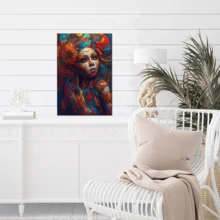 1 pieza de cuadro de belleza pintado enmarcado, lienzo, arte de pared, póster, impresión en lienzo, póster, obra de arte, arte de pared, pintura decorativa, sala de estar, decoración del hogar