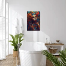 1 pieza de cuadro de belleza pintado enmarcado, lienzo, arte de pared, póster, impresión en lienzo, póster, obra de arte, arte de pared, pintura decorativa, sala de estar, decoración del hogar