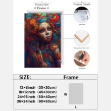 1 pieza de cuadro de belleza pintado enmarcado, lienzo, arte de pared, póster, impresión en lienzo, póster, obra de arte, arte de pared, pintura decorativa, sala de estar, decoración del hogar
