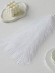 5/15支人造蒲苇草,蓬松仿真花,米色和棕色,人造芦苇,适用于家居、农舍、波西米亚风格装饰,可用作花瓶填充物、房间装饰、婚礼中心装饰品、生日和毕业礼物。 - Pampas - 查看 10