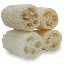 2 Piezas Esponja Corporal Exfoliante De Lufa Natural Para Cuidado De La Piel En Baño Spa Ducha, Productos De Baño Y Cuerpo, Decoración De Hogar En Sala De Estar, Dormitorio, Baño, Artículos De Viaje, Regalos Para Hombres, Mamás, Papás, Amigos, Aniversario, Navidad, Accesorios, Regalo Divertido