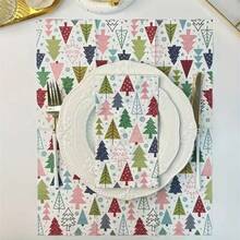 20 Stück dicke Weihnachtsservietten, farbenfrohe Weihnachts-Party-Dekorservietten, Dekorservietten, Restaurant Dessertladen Zuhause Party Zubehör, Weihnachtsservietten, Weihnachts-Cocktailservietten, Party-Dekoration