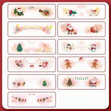 Christmas Face Temporary Tattoos, 11 Christmas Fake Blush Stickers, Kids Christmas Cute Makeup Stickers Cartoon Sweetheart Girls Temporary Tattoo Stickers