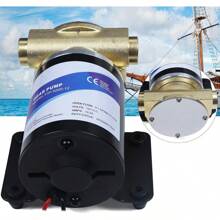 SENDERPICK [SENDERPICK]12V Bilgenpumpe Selbstansaugend Deckswaschpumpe Wasserpumpe Tauchpumpe Springbrunnenpumpe Membranpumpe Tiefrohrpumpe für Schiffsyachten Bordwassertanks (12V 23L/min)[Nice gift for your family&friend]