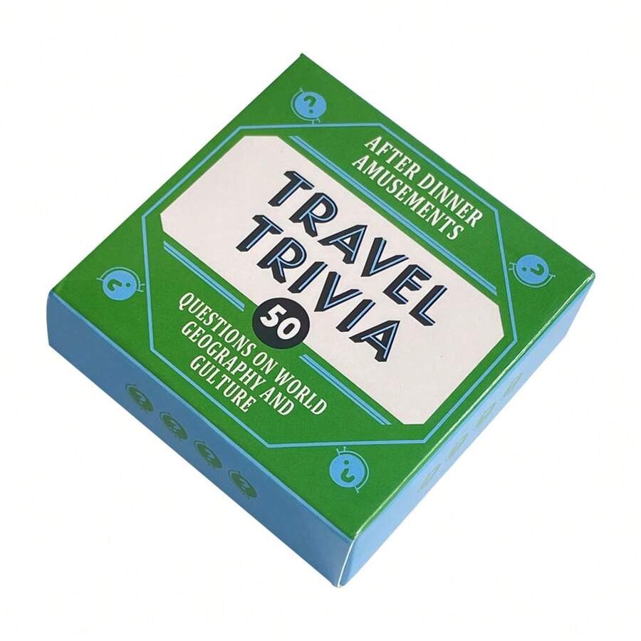 Mini Version Card Travel Trivia 50 Questions On World Geography And