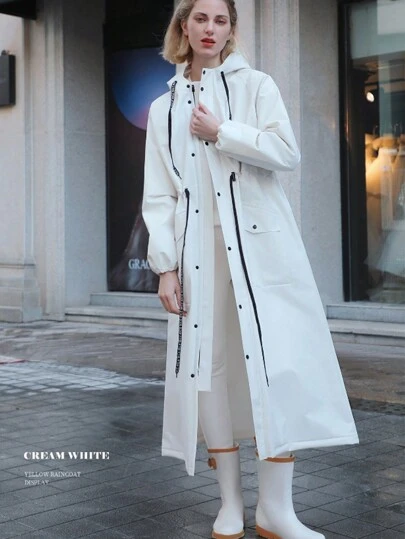 1pc Unisex Thick Waterproof Rain Poncho, Suitable For Tourism Outdoor Hiking, Motorcycle, Bicycle, Adult Size, Full Body Coverage, Reusable, Spring Summer Picks, Brides Maid Gifts, Room, Beach, Travel, For Men, For Women, Vacation, Cute Stuff, Commencement, Congrats Grad, Graduation Party, Travel Hiking Essentials, Portable Tools, Summer Essentials, Summer Portable