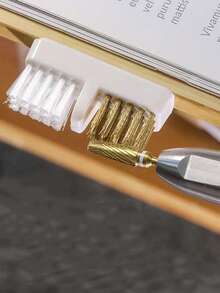 1pc Electric Nail Manicure Drill Bits Cleaning Brush For Removing Nail Dust, Nail Care Tool - Multicolor - View 2