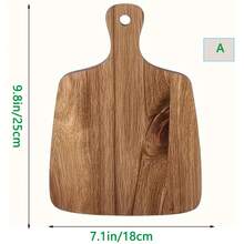 1 件，13 英寸/11.8 英寸/9.8 英寸红木砧板，适用于肉类、奶酪、蔬菜、面包和熟食 - 厨房和餐厅装饰性木制菜板 - 黄色 - 黃色 - 查看 11