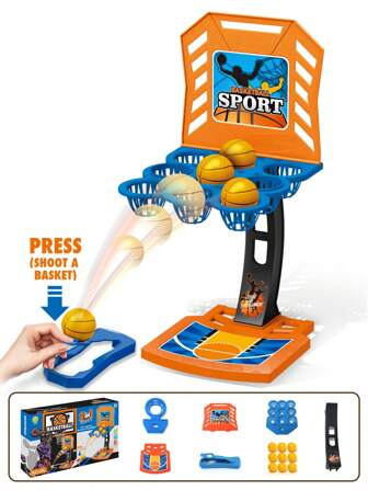 Nouveau jeu de plateau de bureau Jouets pour enfants Machine de tir de basket-ball mini à doigts. Jeux interactifs sportifs de table pour enfants et adultes. Jeu de plateau éducatif Jouets pour enfants Jeu de tir de basket-ball 2 en 1 Machine de tir pour enfants