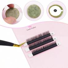 1/2/3pcs Acrylic Jade Stone Eyelash Extension Plate Tray Grafting Lashes Holder Glue Pallet Board Stand Pad Makeup Tools
