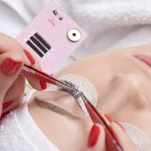 1/2/3pcs Acrylic Jade Stone Eyelash Extension Plate Tray Grafting Lashes Holder Glue Pallet Board Stand Pad Makeup Tools