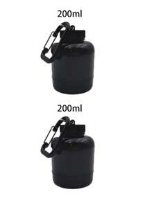 1/2PCS 100ml/200ml Protein Powder Pill Bottle, Outdoor, Mountaineering, Fitness, Portable Water Bottle, With Keychain, Can Hang Backpack, Mini Portable, Powder Beverages, Sports, Travel, Portable Keychain, One Small Cup, Exquisite And Compact, Black Fitness Funnel, Medicine Bottle, Small Medicine Box, Can Store Small Items