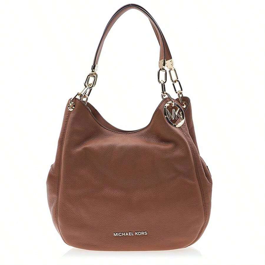 Michael Kors Lillie Large Pebbled Leather Shoulder Bag Luggage SHEIN USA