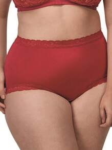 DeMillus 57330 Sapphire Classic Panty - 紅色 - 查看 2