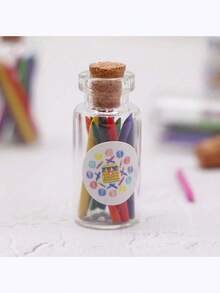 13PCS 1:12装饰屋迷你蜡笔12支/罐，手工仿真微型摆件装饰屋场景配件，创意场景模型装饰屋配件，装饰品 - 彩色 - 查看 11