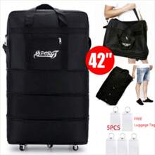 42" Extra Large Lightweight Luggage Trolley Suitcase Travel Bag Handbag BAG UK Travel Storage Bag Travel Outfit Airport Travel Stuff Clothes Luggage Bag Christmas Gift Ideas Women Girls Xmas Gifts For Mum Birthday Gift Mom Friend Gym Bag Sport Bag Training Pack For Vacation Holiday Thanksgiving Day Thank You Gifts - 48 * 28 * 110 cm - View 1