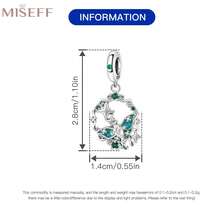 MISEFF 全新 1 件 S925 纯银精美吊坠复古装饰小蓝蛾手链 DIY 精美珠宝制作配件时尚生日礼物 - M1C0514 - 查看 4