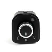 OEM Chrome RearView Mirror Adjust Knob Switch For VW Jetta MK5 Golf GTI Sagitar,Side RearView Mirror Switch Adjust Knob Heat For VW Jetta MK5 Sagitar Golf GTI - 黑色 - 查看 2