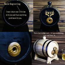 Personalized Oak Whiskey Barrel,Whiskey Cask For Dad,Bourbon Barrel,Home Bar,Groomsmen Gifts,Best Man Gifts,Gifts For Dad Father Grandpa ,Waterproof,Anti-Mold Stylish,Adorable,High-Quality Custom,Personalized,Unique Ideal Gifts For Her Boyfriend,Girlfriend,Dad,Mom,Family,Friends,Son,Daughter,School Students,Kids For Anniversaries,For Birthdays School,Office,Home - Multicolor - View 7