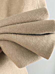 GIGOGOU Bộ quần áo len thể thao thu đông cho nữ 2 món - Màu Khaki - Xem 6