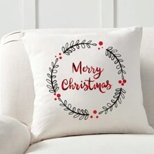 1PC 45cm*45cm Christmas Cushion Cover Christmas Merry Christmas Decorations For Home 2024 Xmas Christmas Christmas Ornaments New Year Gifts 2025