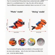 1PC Fish Tanks Aquarium Decoration, Diver Aquarium Decoration, Aquarium Accessories Fish Playmate For Fish Tank Suitable For All Kinds Of Fish Tanks Swimming Pool