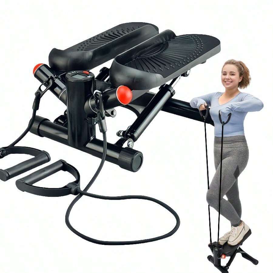 Steppers For Exercise At Home, Mini Stepper With Resistance Bands, Air