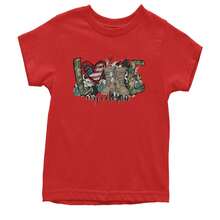 Love My Veteran Honor Veterans Day Youth T-Shirt - 查看 8