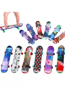 20/15/10/5 Stück Mini, süße Teen Finger Skateboards, Karnevals Party Bevorzugungen, Geburtstags Stressabbau Finger Spielzeug (Zufällige Farbe & Stil, kann vom Bild abweichen)