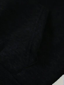 2er/Set Jungen Lässig Fleece Hoodie & Jogginghose Set, geeignet für Reisen und Hauskleidung im Herbst/Winter - Schwarz - Übersicht 7