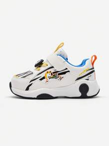 Balabala Boys' Functional Baby Walking Shoes Autumn/Winter 2024 Sneakers - Black and White - View 2