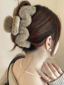 Bộ 2 kẹp tóc hình móng vuốt sang trọng & cao cấp cho nữ, phụ kiện tóc thanh lịch cỡ lớn, mùa thu/đông - Xem 7