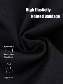 Modphy Modphy Luxury Sparkling Crystal Rhinestone High Neck Mesh Bodycon Dress, Formal Bridesmaid Gown, Evening Party, Wedding Guest Dress For Wedding