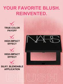 NARS 無滑石粉腮紅 #Orgasm（桃粉色帶金色閃粉）4.8g/0.16 Oz | 輕盈 | 自然光澤感 | 絲滑細緻觸感，易於上妝 | 持久顯色，可疊加 | 為臉頰增添健康清新光彩 - Orgasm 777 - 查看 2