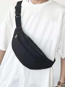 Stylish Multifunctional Men Minimalist Waist Bag Chest Bag Crossbody Bag Mobile Phone Bag For Outdoor Sports University Students Waist Bag, College Bag Multi-Functional Winter Fanny Pack Bum Bag Rider Bag Black Bag Large Capacity Vacation Travel Hip Bag Gifts For Men Valentine Day Travel Essentials Holiday Essentials Bag For Men Stickers Bags Summer Back To School Valentines Gifts Valentine Gifts For Men Bag Pack Belt Bag Spring School Supplies Small Bag For Men Body Bag For Men Belt Bag For Men - Black - View 9