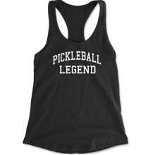 Pickleball  Dink Champion Racerback Tank Top For Women - 黑色 - 查看 1