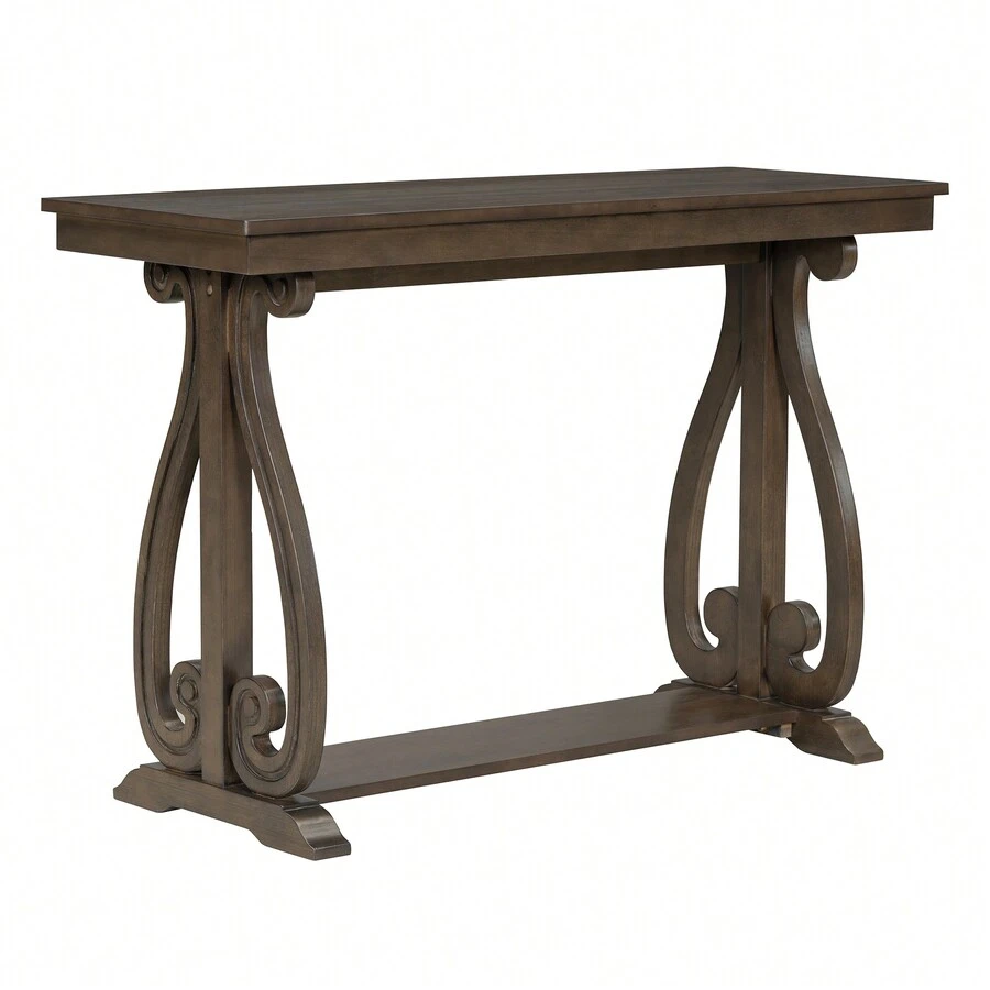 48Inch Rustic Vintage Console Table Farmhouse Entryway Table With