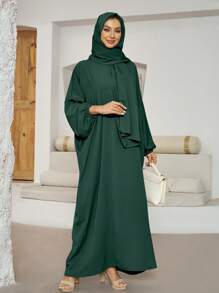 1 件带头巾的时尚休闲长袍，女士日常穿着的一体式服装，长度 148 厘米，2 种尺寸 - 彩色 - 查看 22