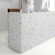 40cm石英石铝箔亮面仿瓷砖墙贴，浴室卧室装修防水墙纸，自粘铝复合板 - 米色 - 查看 3