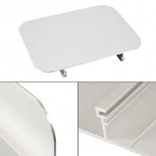 1pc White Fireplace Fan Heat Shield, High Temperature Insulation Pad, For Home & Outdoor Use - White - View 3