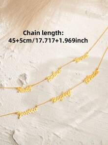 1 chiếc vòng cổ nhiều tên tùy chỉnh bằng vàng, vòng cổ mẹ có tên con, vòng cổ gia đình, trang sức cá nhân hóa, quà tặng Giáng sinh cho mẹ Lễ Tạ ơn Giáng sinh - Vàng - Xem 2