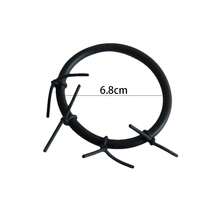 1 chiếc vòng tay cao su thủ công mới theo phong cách Gothic dành cho nam, món quà độc đáo cho Giáng sinh, năm mới, ngày lễ tình nhân, ngày lễ - màu đen - Xem 5